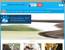 Tablet Screenshot of coverdalevet.com